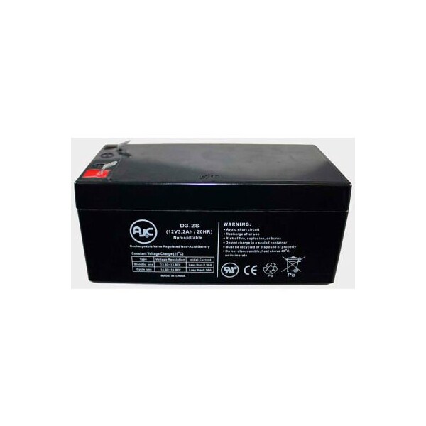Battery Clerk AJC MK ES3-12R 12V 3.2Ah Sealed Lead Acid Battery MK-ES3-12R - main